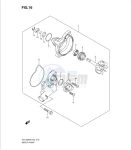 VZ1500K9 drawing WATER PUMP