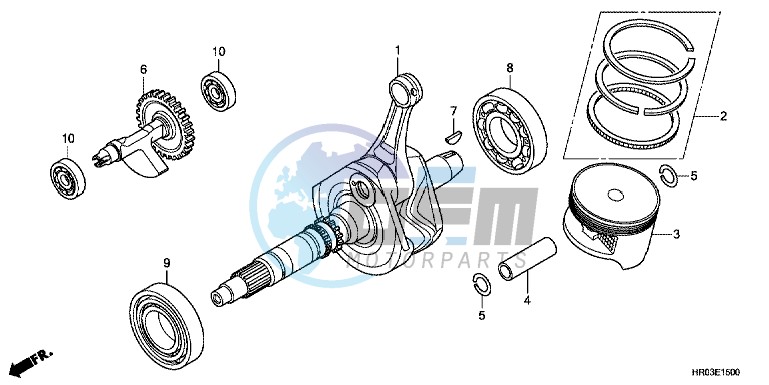 CRANK SHAFT/ PI STON