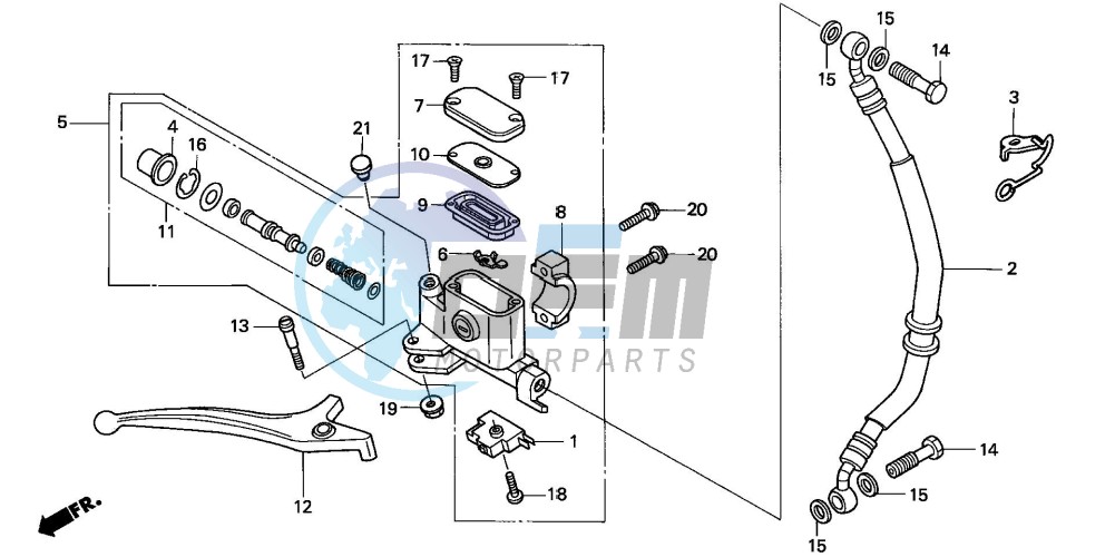 FR. BRAKE MASTER CYLINDER