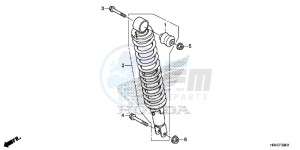 TRX500FM2G TRX500FM Europe Direct - (ED) drawing REAR CUSHION