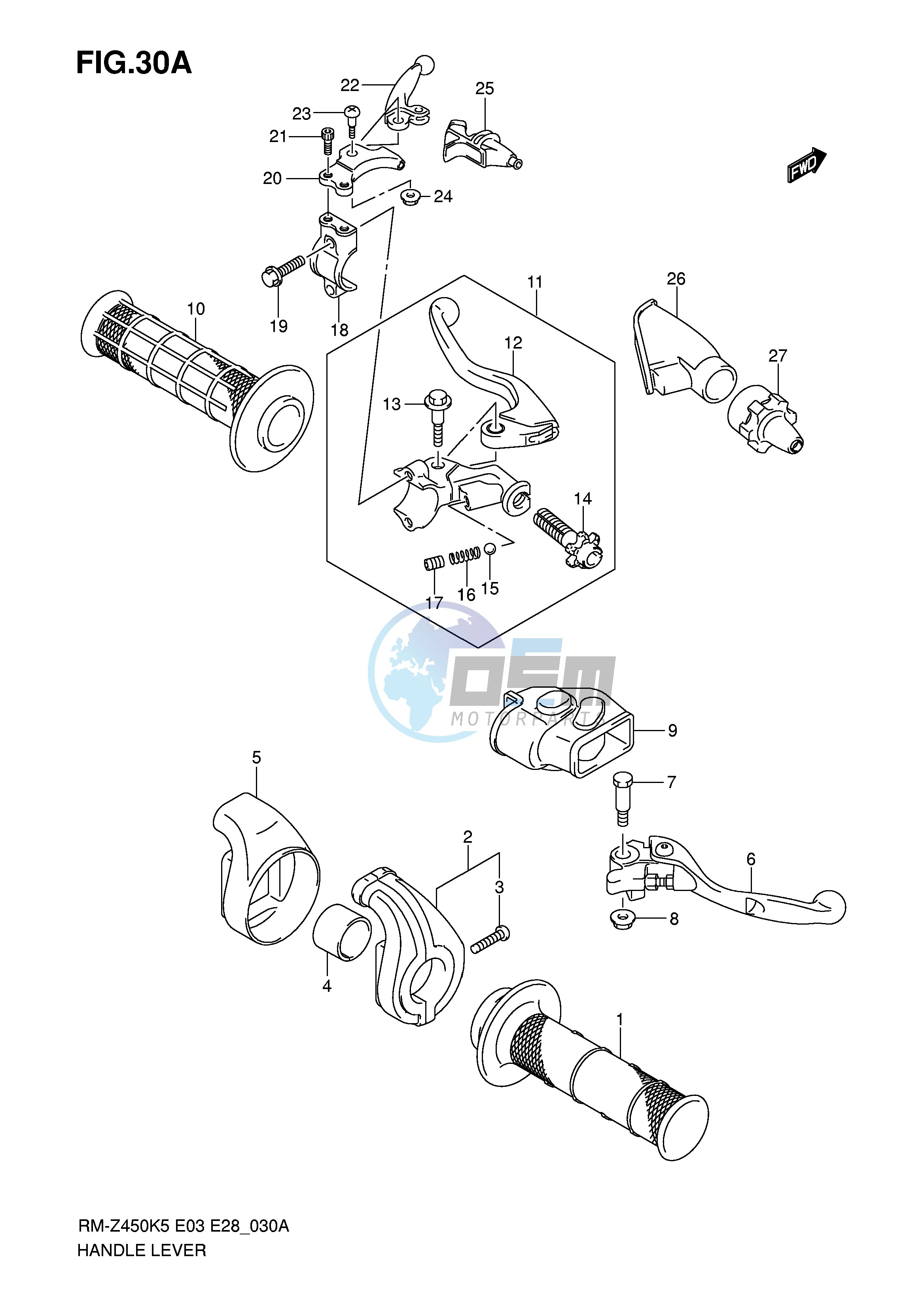 HANDLE LEVER (MODEL K6)