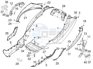 MP3 400 ie mic (USA) USA drawing Side cover - Spoiler