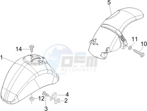 LX 50 4T NL drawing Wheel housing - Mudguard