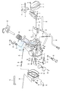 DR350 (E1) drawing CARBURETOR (MODEL L M N P)