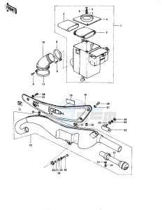 KE 175 B [KE175] (B1-B3) [KE175] drawing AIR CLEANER_MUFFLER