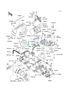 KVF 750 D [BRUTE FORCE 750 4X4I] (D8F-D9F) D8F drawing FRAME FITTINGS