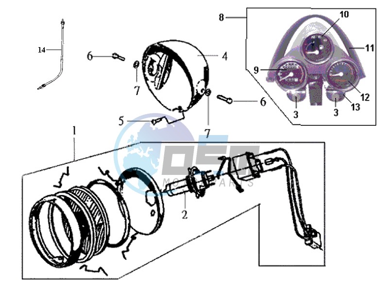 HEADLAMP CPL  / DASHBOARD