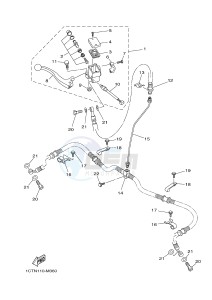 YFM450FWAD YFM450PHF GRIZZLY 450 EPS HUNTER (2LCA) drawing FRONT MASTER CYLINDER