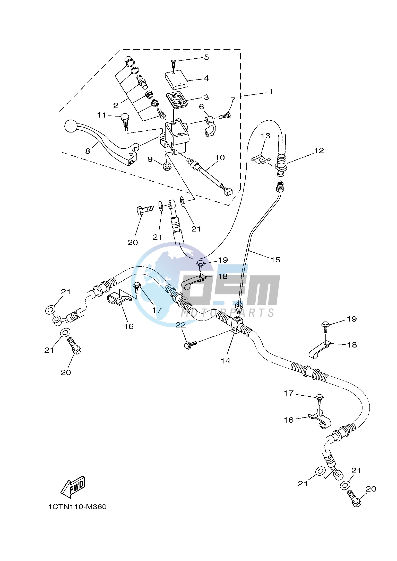 FRONT MASTER CYLINDER