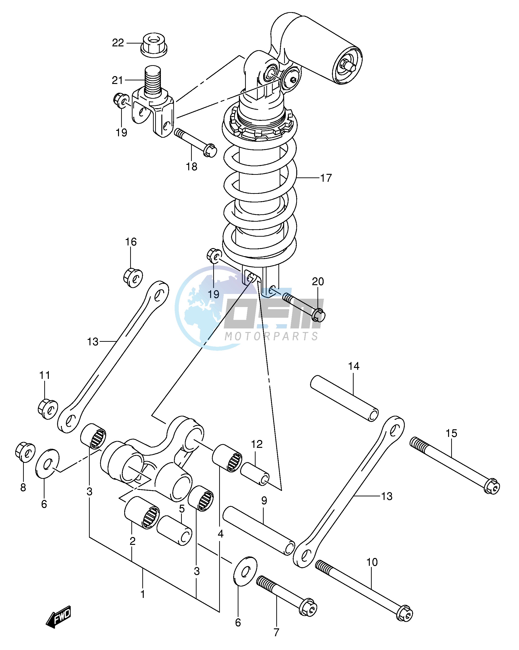 REAR CUSHION LEVER