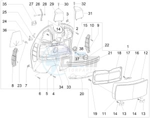 GTV 300 4T 4V ie (USA) USA drawing Front glove-box - Knee-guard panel