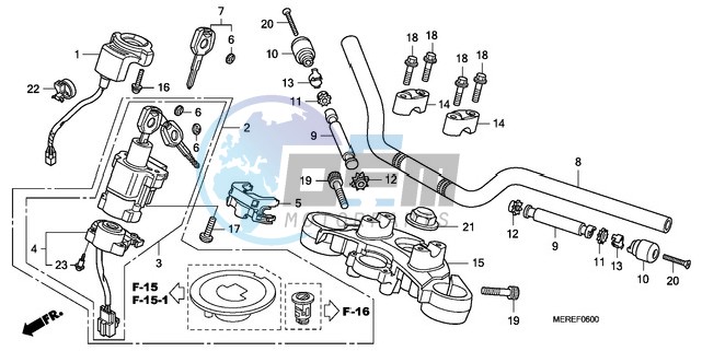 HANDLE PIPE/TOP BRIDGE