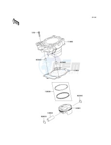 KX 250 W [KX250F MONSTER ENERGY] (W9FA) W9FA drawing CYLINDER_PISTON-- S- -