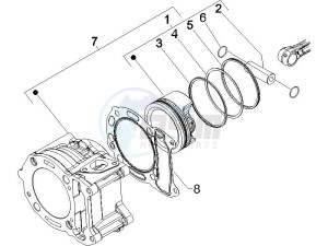 Runner 125 VX 4t SC e3 drawing Cylinder - Piston - Wrist pin unit