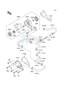 MULE 3010 4x4 KAF620-E5 EU drawing Water Pump