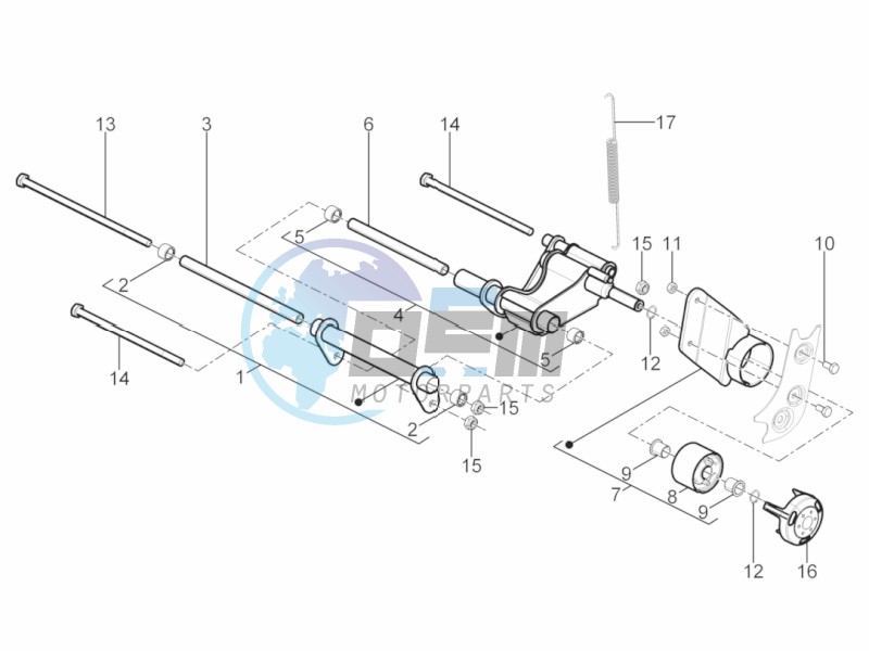 Swinging arm