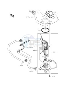 NINJA H2 ZX1000NGF XX (EU ME A(FRICA) drawing Fuel Pump