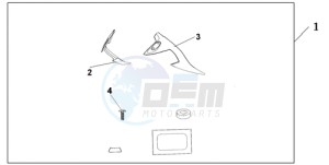 NT700VAA Europe Direct - (ED / ABS) drawing KNUCKLE DEFLECTOR SET