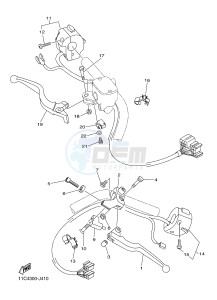 XVS1300A XVS1300A UBS MIDNIGHT STAR (1CS8) drawing HANDLE SWITCH & LEVER