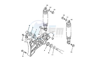 YP MAJESTY DX 250 drawing SWINGING ARM