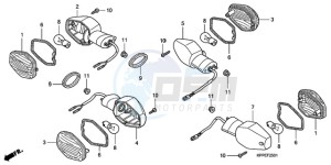 CBR125RW9 France - (F / CMF WH) drawing WINKER (CBR125RW7/RW9/RWA)