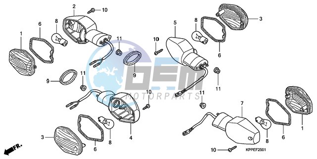 WINKER (CBR125RW7/RW9/RWA)