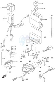 DF 300AP drawing PTT Switch/Engine Control Unit