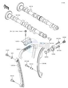 JET SKI STX-15F JT1500AJF EU drawing Camshaft(s)/Tensioner