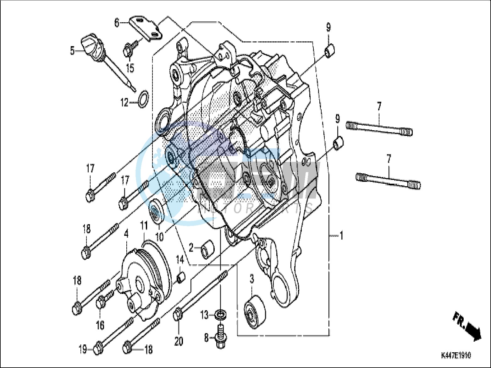 RIGHT CRANKCASE