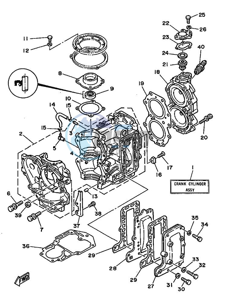 CYLINDER--CRANKCASE