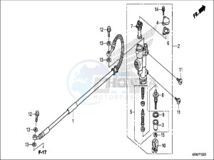 CRF250RH Europe Direct - (ED) drawing RR. BRAKE MASTER CYLINDER