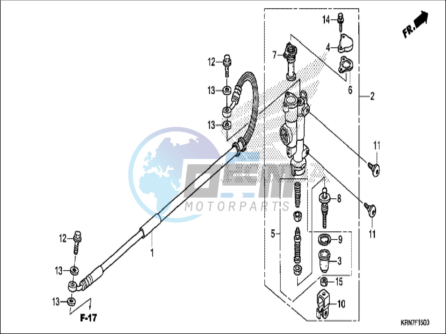 RR. BRAKE MASTER CYLINDER