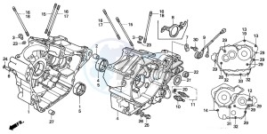 XL600V TRANSALP drawing CRANKCASE