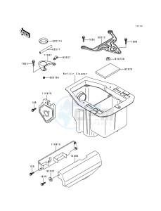 KLF 400 B [BAYOU 400 4X4] (B4-B6) [BAYOU 400 4X4] drawing BATTERY CASE