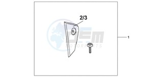 CBR1000RR9 UK - (E / MKH MME TRI) drawing FAIRING SCUFF PAD