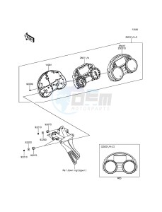 ZZR1400 ABS ZX1400FFF FR GB XX (EU ME A(FRICA) drawing Meter(s)