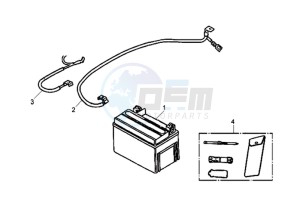 CELLO 125 drawing BATTERY