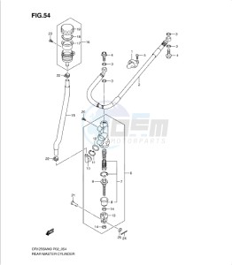 DR125SML0 drawing REAR MASTER CYLINDER