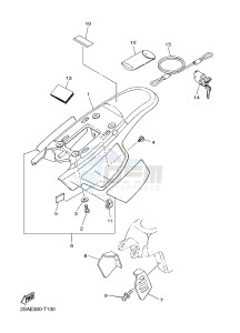 PW50 (2SAE) drawing SIDE COVER