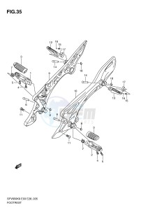 SFV650 (E3-E28) Gladius drawing FOOTREST