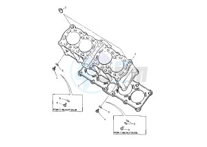 YZF R THUNDER CAT 600 drawing CYLINDER