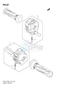 GSX-R1000 (E21) drawing HANDLE SWITCH