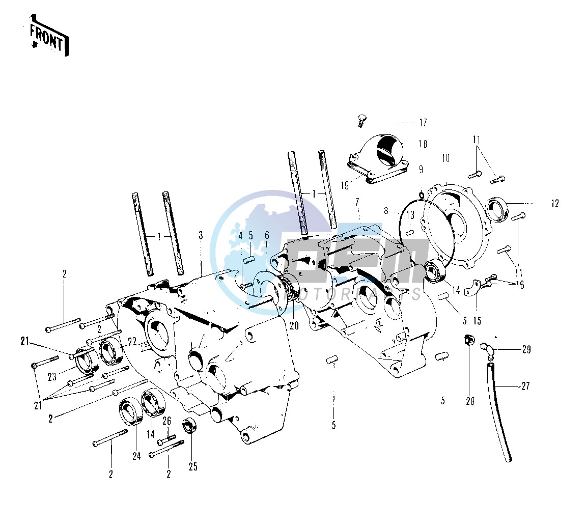 CRANKCASE -- 71 F81M- -