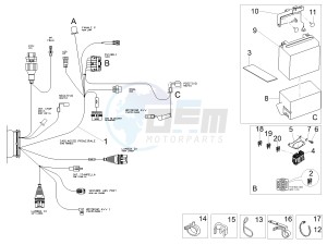 V7 III Anniversario 750 e4 (EMEA) drawing Rear electrical system