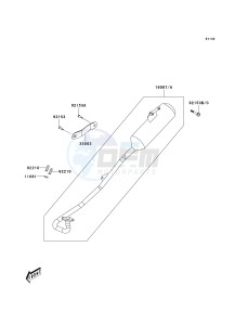 KSF 50 B [KFX50] (B7F-B9S) B8F drawing MUFFLER-- S- -