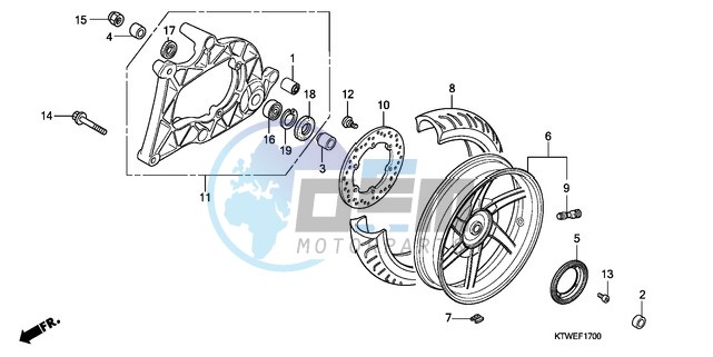 REAR WHEEL/SWINGARM