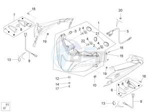 RS4 125 4T drawing Head lamp