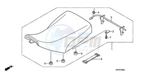 TRX500FMA Australia - (U) drawing SEAT