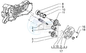 50 4T drawing Rear wheel shaft