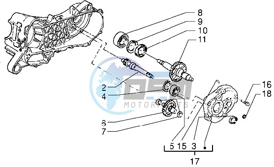 Rear wheel shaft